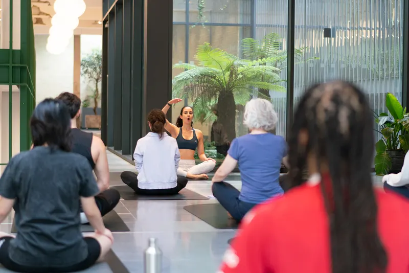 Yoga classes in our serene studio